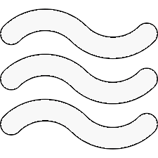 wavy lines white